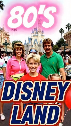 Disneyland in the 80s… when every ride felt magical. 🌈✨ #aigenerated #nostalgia #memories #disney