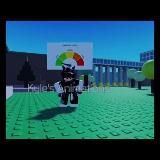 low cortisol vs high cortisol#roblox #edit