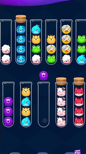 Color Sorting Challenge – Ball Sort Puzzle Fun Gameplay #shorts #gaming #gameplay #virlshort #21