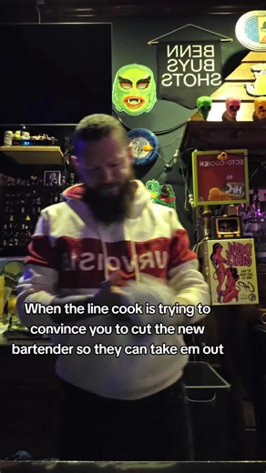When the Line Cook Wants to Cut the New Bartender