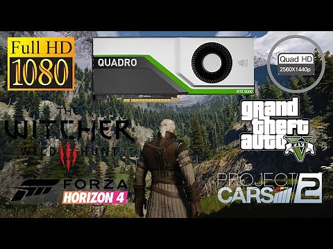 How good is a 2000€ Nvidia Quadro RTX 5000 for gaming? Tested in 4 games in 1080p and WQHD