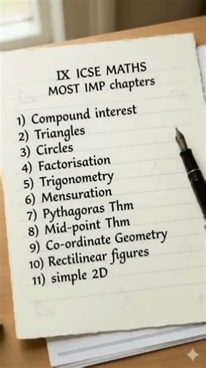 ICSE class ix and x Most imp chapters #study with me