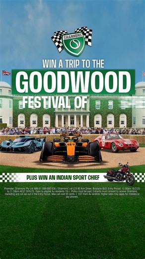 Shannons is giving motoring enthusiasts the chance to win a trip for...