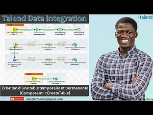 Création d’une table temporaire et permanente (Composant : tCreateTable)–Talend Data Integration #40