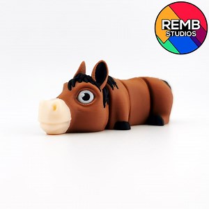 Flexi Mini Horse STL File: Articulated 3D Print-in-place - Etsy