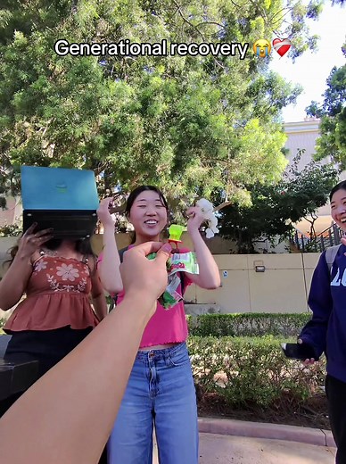 Generational recovery: throwing books and forehead kisses