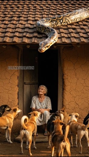 Grandma Protected by Street Dogs From Giant Python! 🌱🐍🐕 | Eco Village Story