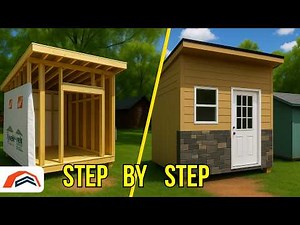 Watch an 8x8 Modern Shed Come Together – Full Build