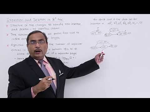 DBMS - Insertion and Deletion of B+ Tree