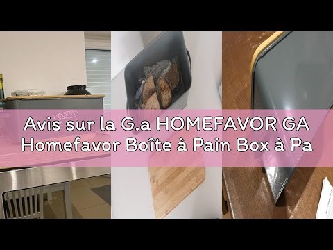 Avis sur la G.a HOMEFAVOR GA Homefavor Boîte à Pain Box à Pain Boîte à Pâtisserie en Métal Récipient