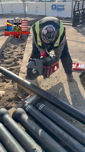 Tony on Instagram: "Cutting 4” ductile iron pipe with the Milwaukee MX Fuel 14” Cut-Off Saw 💪 No gas. No cords. Just serious power on the job. Follow @the_bearded_plumber_602 for more!! @milwaukeetool #plumber #plumbersofinstagram #milwaukeetools #instagood #instagram"
