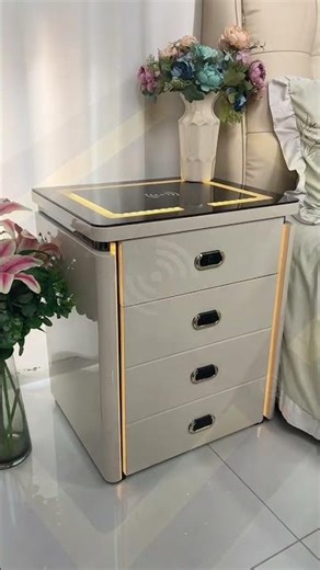 bedside tables, smart bedside table with safe #smartbedsidetable #bedsidetablesafe #shortsfeed