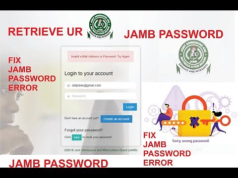 How To Retrieve Your Jamb Login (Profile) Password