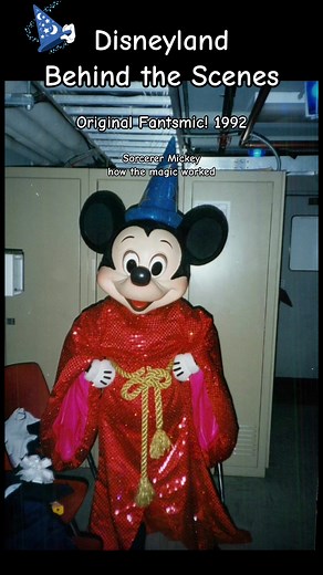 Disneyland behind the magic original cast Fantamic! 1992 first time seeing sorcerer, Mickey is Lyft and first dress rehearsal #m#memickey1987e#exdisneymoused#disney100d#disneylandfantasmicd#disneybehindthescened#disneylandf#fyp