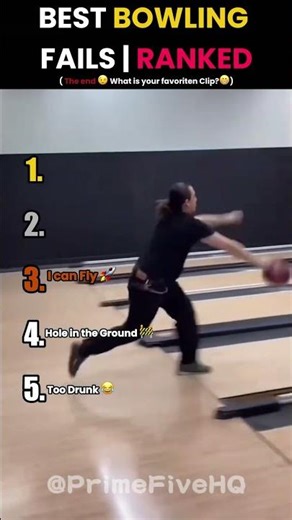 Best Bowling Fails | Ranked 🎳😂 #shorts