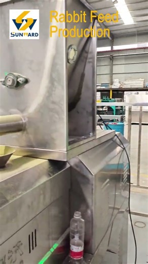 Make Rabbit Feed with Twin-screw Extruder #ribbitfeed #ribbitfeedextruder #ribbitfeedextrusion
