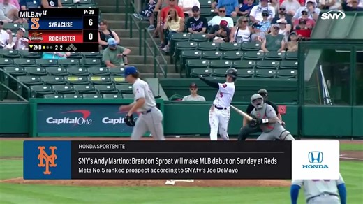 Mets top pitching prospect Brandon Sproat's MLB time has arrived | SportsNite