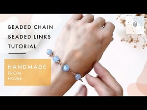 Beaded Chain DIY Tutorial | How to make beaded chain for Bracelets and Necklaces