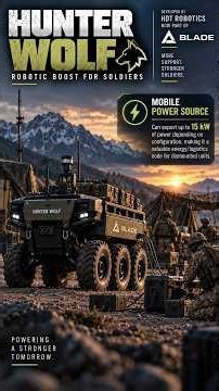Hunter WOLF: US Army's Robotic Mule Carrying 1,000 kg for Soldiers #robotics