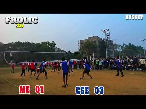 RVSCET FROLIC 25|ME VS CSE Volleyball match