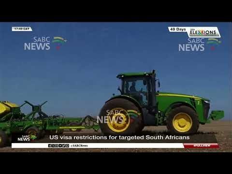 USA announces new visa restrictions for targeted South Africans