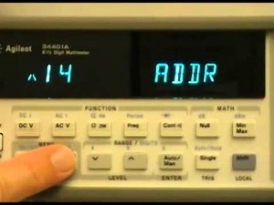 How to change the GPIB Address of 34401A DMM