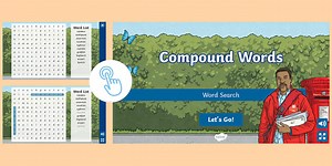 Compound Words Interactive Word Search