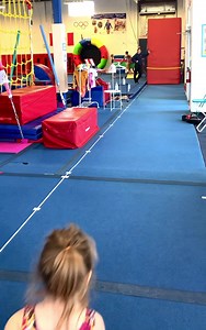 16K views · 200 reactions | Bringing a bit of FUN to the Vault station and getting them prepared not to be afraid of a stationary object 露露! | Olympia Gymnastics | Facebook