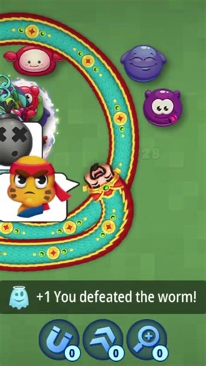 King Of The Ring Snake Worms Zone New Gameplay 🔥 Worms Zone New Update 🤯#like #viwes #games #foryou