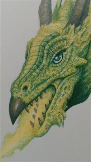 The Green DRAGON #drawing #art #artshorts