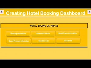 How to create Hotel Booking Database Part 5 | Hotel room booking |excel hotel booking software