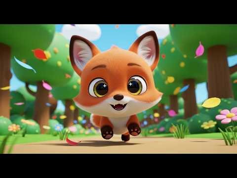 Baby Fox Adventure Song 🦊🌈 | Sing, Dance & Learn