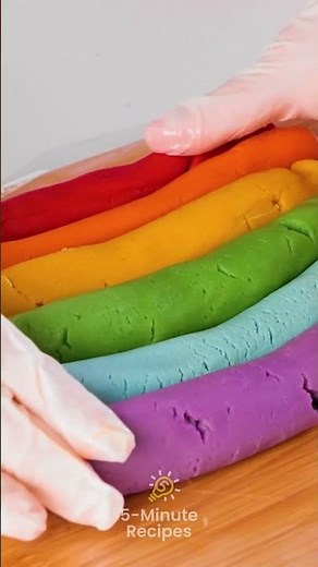 RAINBOW Cookies in 5 Minutes! 🌈🍪