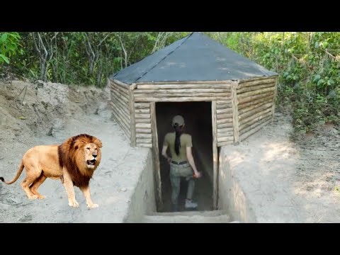Building Privet Underground Bushcraft shelter #survival #bushcraft #camping