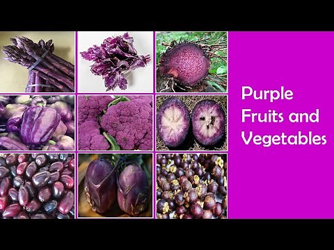 Purple Fruits and Vegetables | List of Purple Colored Fruits and Vegetables