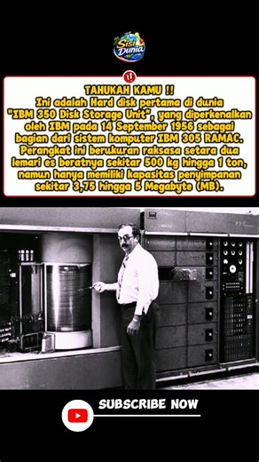 Hard Disk Pertama Cuma 5MB Tapi Segede Lemari 😳