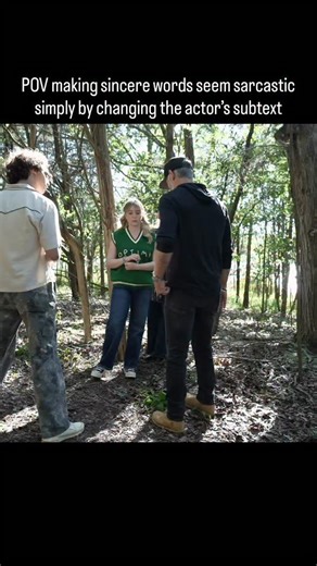 The thoughts behind the words give the words the true meaning — and if characters are just saying exactly what they mean all the time boo #directing #acting | Alan Powell