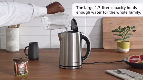 Hamilton Beach 1.7 Liter Temperature Control Electric Kettle, Water Boiler & Heater, Fast Boiling 1500 Watts, BPA Free, Cordless, Auto-Shutoff and Boil-Dry Protection, Stainless Steel (41020R)
