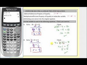 Solving Two-Step Equations (L5.3)