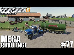 Turning Slurry into fertilizer | MEGA Equipment Challenge 2.0 | Farming Simulator 19 | #77