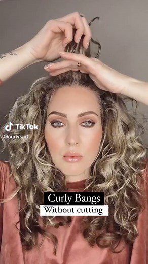 How to Achieve Curly Bangs Without Cutting | Easy Hairstyle Tutorial