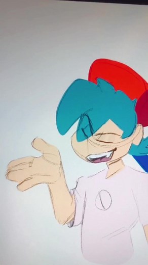 Sneaky Lemon Digital Art Animation featuring FNF Monster Boyfriend