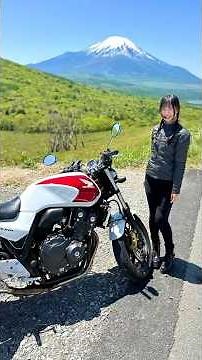 バイクで景色を撮る時、カメラをどのように付けてますか？私はコチラ⬇️https://www.amazon.co.jp/dp/B0BJZYFDD5/ #cb400sf #バイク女子#ツーリング