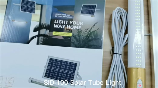 Outside Auto Bright Wall Lighting LED 60W 100W 200W 300W Solar Tube Light Cold White for Front Outdoor Warehouse Corridor