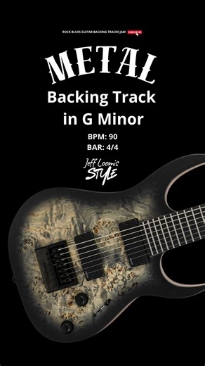 Metal Backing Track in Gm 90 BPM