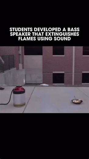 Who needs water when you’ve got bass 🔊🔥 Students at George Mason University built a low frequency speaker system that can put out small fires using sound waves alone. By blasting powerful bass at the flame, the vibrations disrupt the oxygen around it and cause the fire to go out without water or chemicals. Proof that physics and sound can solve real world problems in the most unexpected ways. 🎥: @explaining.tech 👉 Follow @edm for the latest in dance music | EDM.com