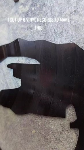 John Lennon Art Created from Vinyl Records