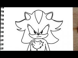 How to draw SHADOW from Sonic Boom STEP BY STEP EASY