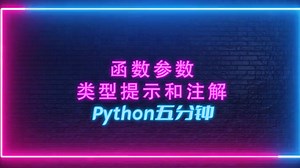 Python函数参数类型提示和注解（Python五分钟）