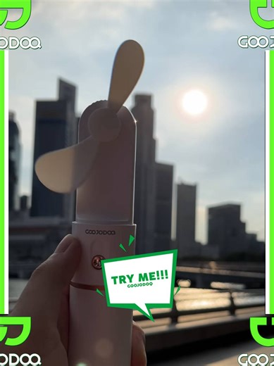 Small fan, BIG relief 🌬️🔥 This handheld fan is a game-changer! Double-tap if you want this in your bag ASAP!#goojodoqminifan #goojodoqhandheldfan #goojodoqfan #goojodoq #portablefan